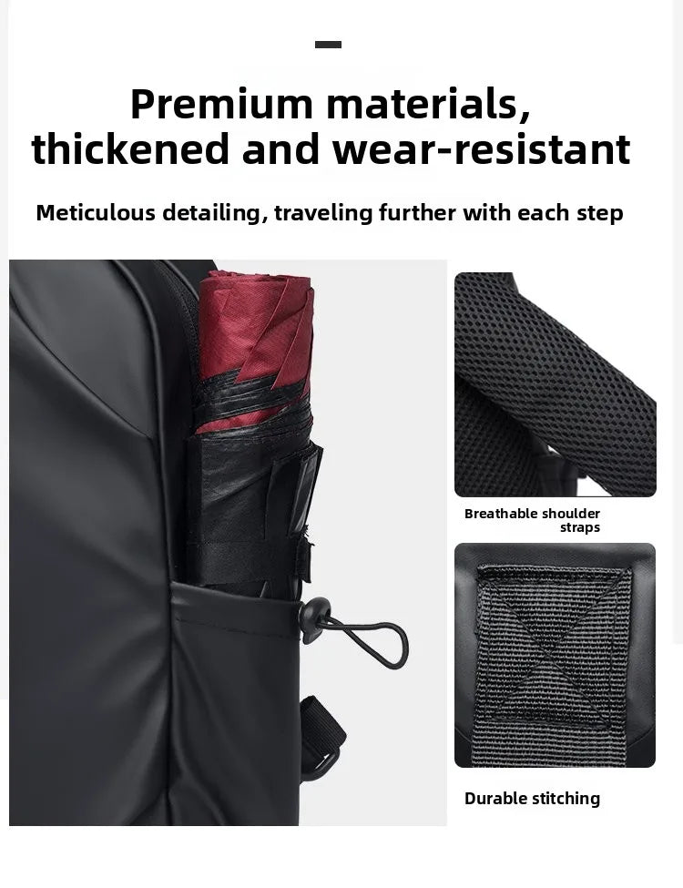 Large Capacity Fashion Waterproof Men's Crossbody Bag Travel Casual Ladies Single Shoulder Slant Bag Korean Style Chest Bag