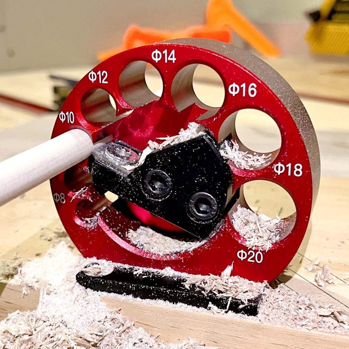 Adjustable Dowel Maker Jig Kit,8-20mm Electric Drill Milling Round Rod Auxiliary Tool with Carbide Blades