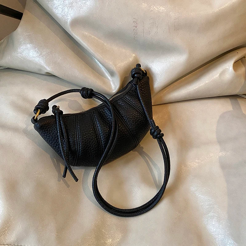 Casual Dumpling Shaped Large Capacity Shoulder Bag for Women 2026 New Style Soft Handle Single Strap Crossbody Luxury Bag