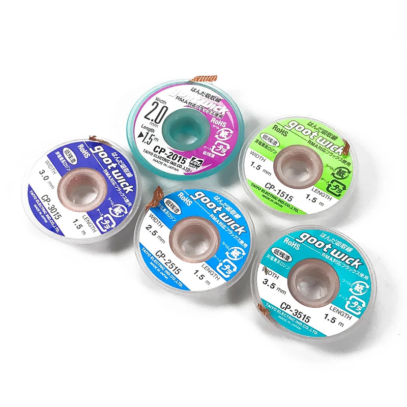 GOOT Desoldering Wick CP2015 CP2515 CP3015 CP3515 High Quality Braided Copper Wire BGA Solder Remover Repair Tool