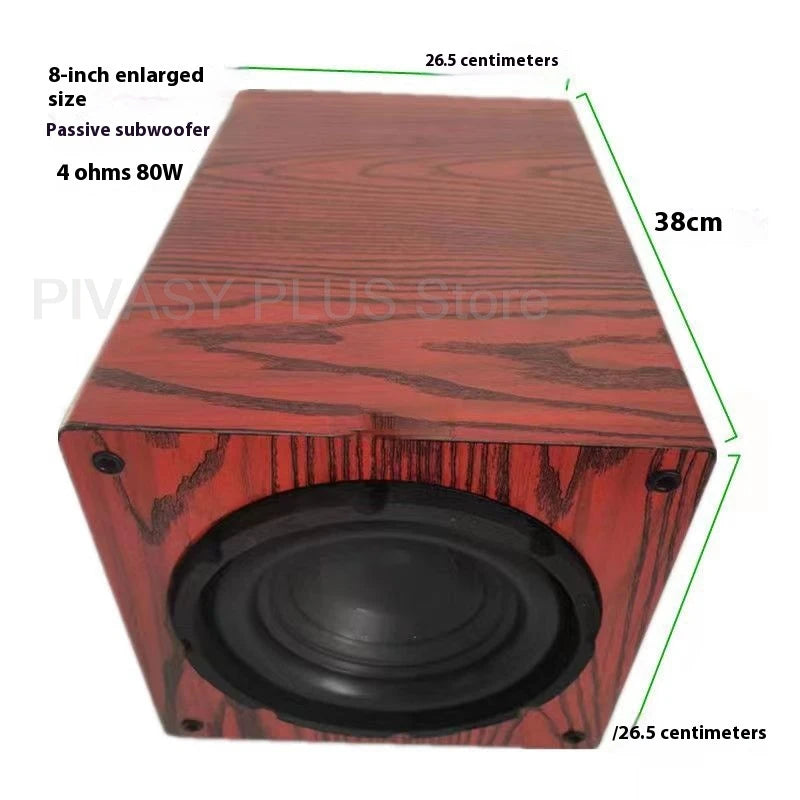 6.5-10 Inch Passive Subwoofer 70-100W Car Speaker 4ohm Sound Box Vehicle Modify For Car Accessories Home Theather Sound System