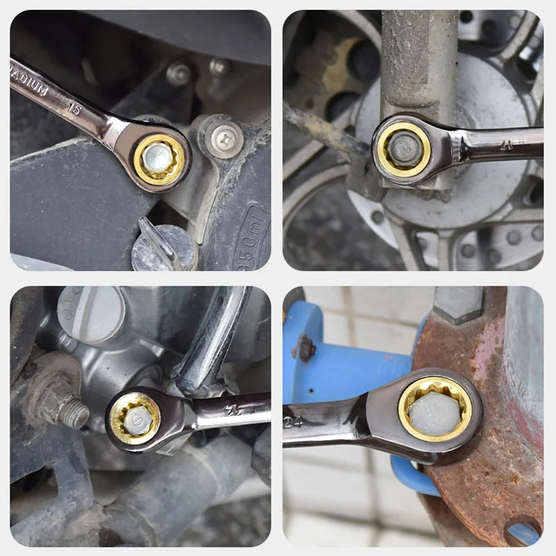 1 Piece Ratchet Spanner Combination Wrench Keys Gear Ring Tool Metric Universal Torx Wrench Repair Tool