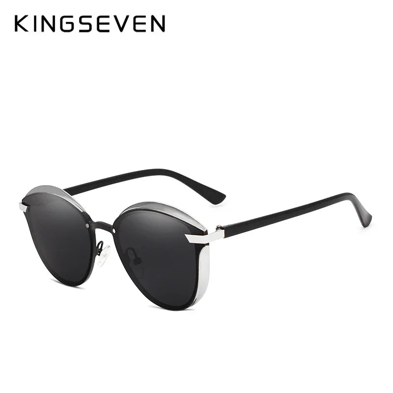 KINGSEVEN Cat Eye Polarized Sunglasses Women Luxury Ladies Fashion High Quality Driving Glasses Antu-UV400 Protection Eyewear