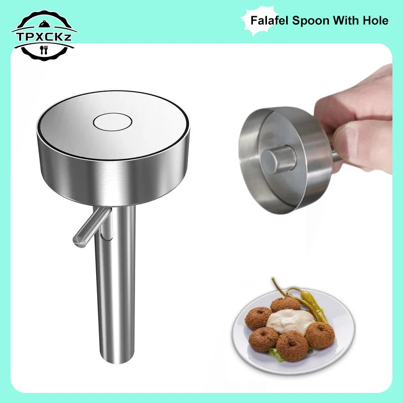 Falafel Meatball Scoop Maker Tools Stainless Steel Professional Falafel Maker Scoop Nonsticky Falafel Mold Kitchen Gadgets