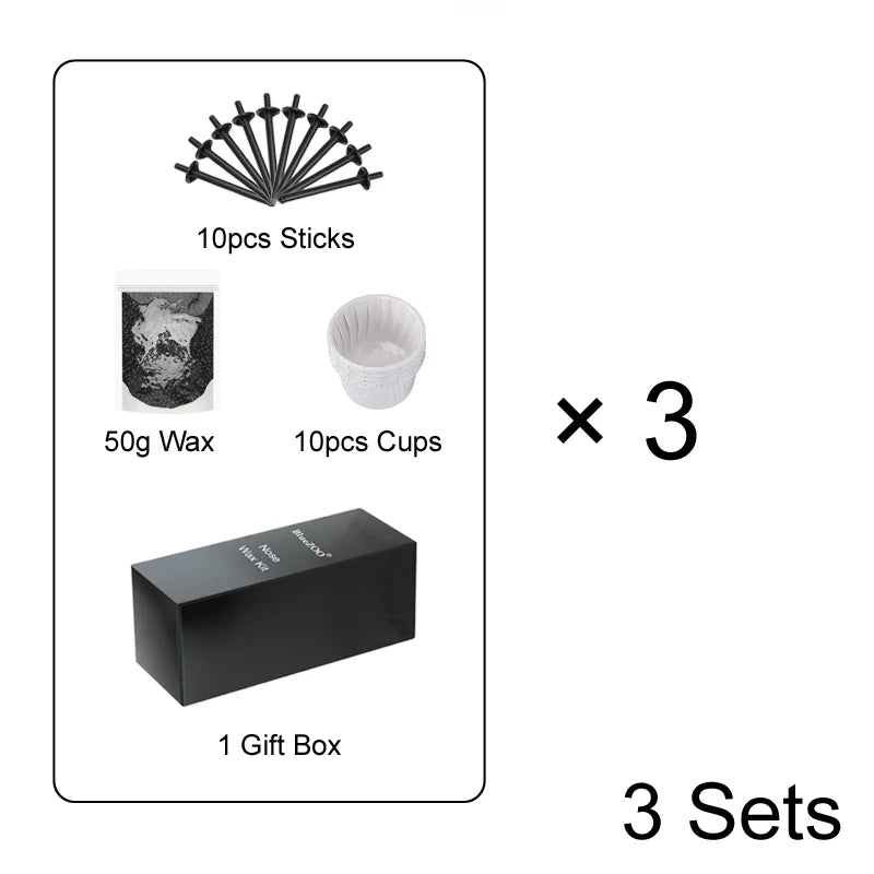 Wax beanPortable Painless Nose Wax Kit For Men & Women Nose Hair Removal Wax Set Paper-Free Nose and Ear Hair Removal Kit