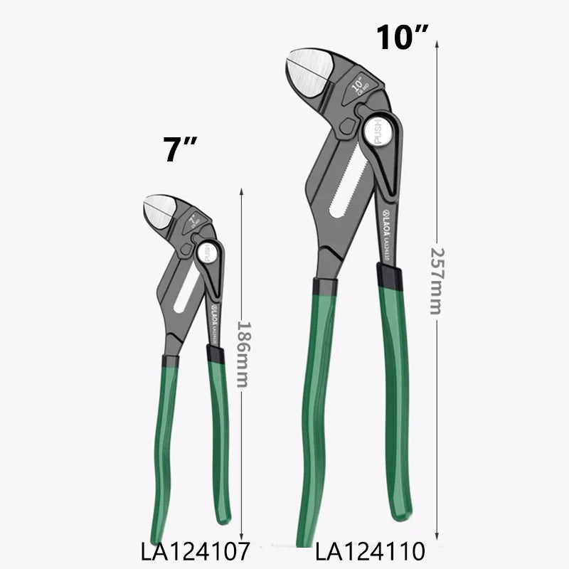 LAOA Clamp Type Wrench Pipe Pliers Parallel Clamping Mouth Multi-Purpose 7" 10" Adjustable Wrench Manual Clamping Household Tool