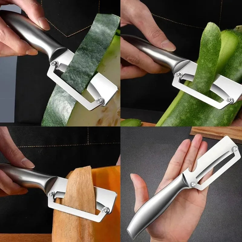 Stainless Steel Kitchen Peeler Vegetables Fruit Peeler Non-slip handle for Household Pumpkins Vegetables Peeling Kitchen Tools
