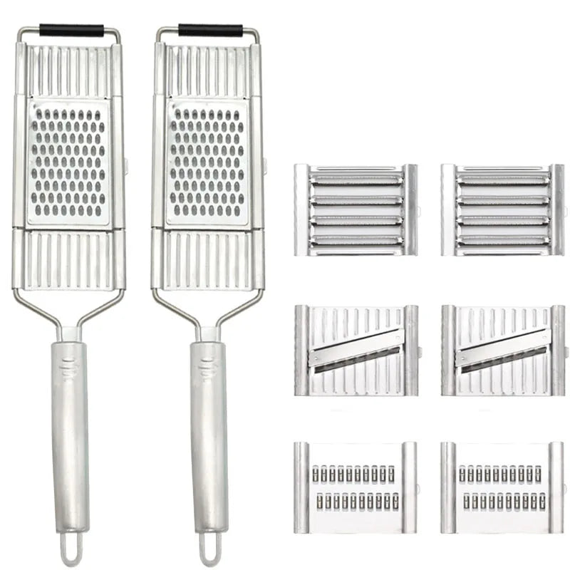 Stainless Steel Shredder Cutter Vegetable Grater Portable Manual  Vegetable Slicer Easy Clean Multi Purpose Kitchen Accesories