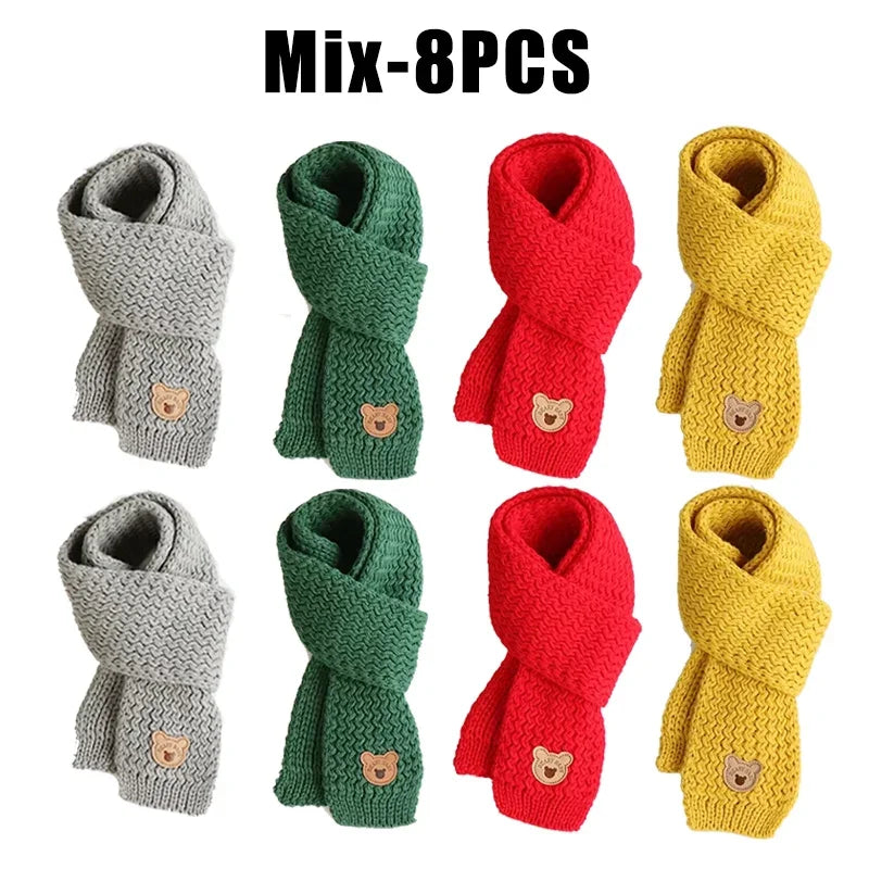 Kids Scarf Boys Girls Baby Winter Warm Scarf Women Knit Shawl Scarf Children Neck Collar Keep Warm Accessories Cheap Parent