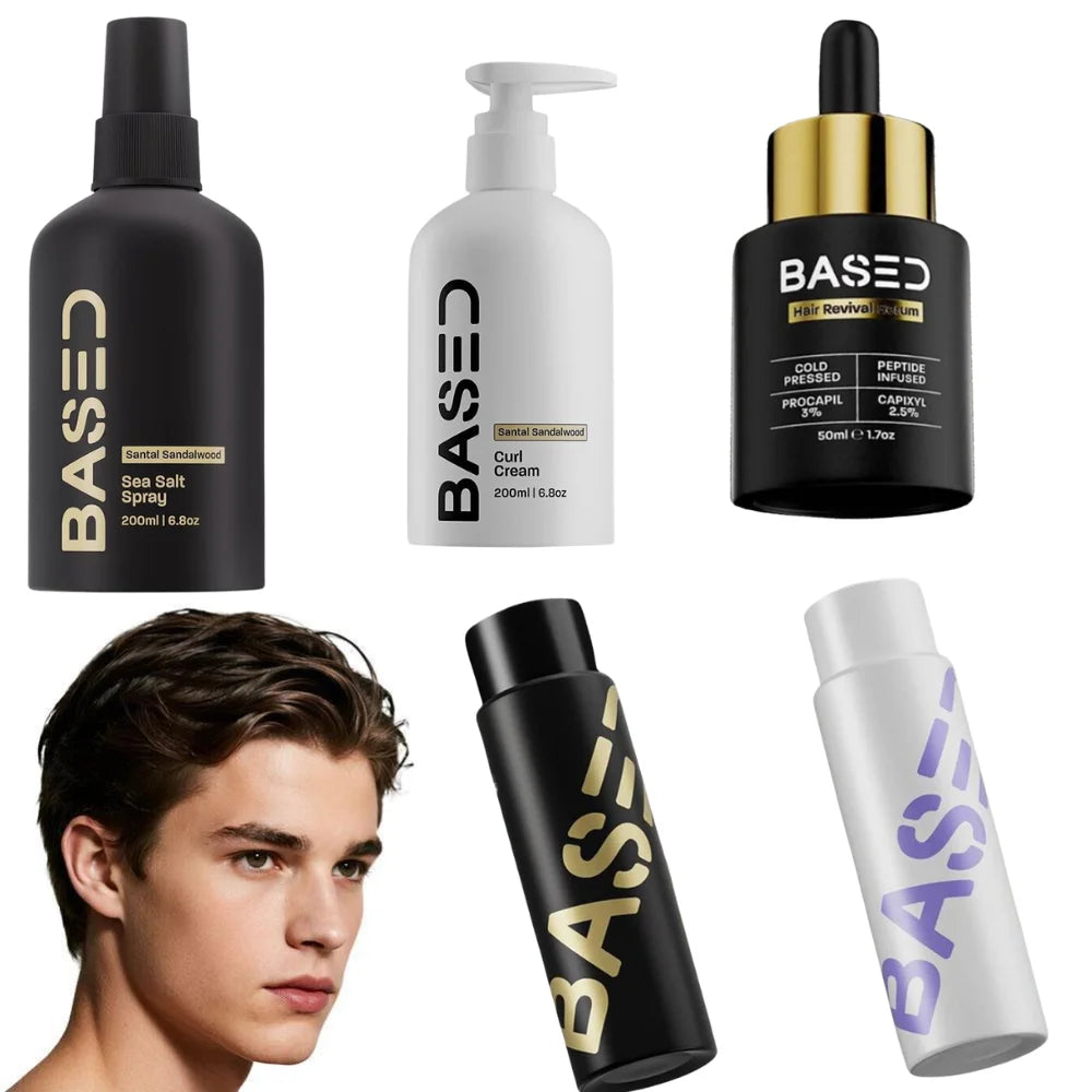 BASDE Hair Styling Wax Stick SeaSalt Spray Anti-Frizz Flyaways Control Lasting Texture Volume Leave-In Conditioner for Men&Women
