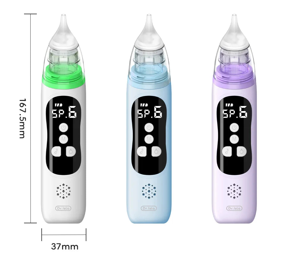 MAMIJOY  Electric Nasal Absorber Silent Baby Obstruction Rhinitis Cleaner Nasal Aspirator Nasal Mucus Cleaning Tool Fro Newborn