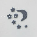 7pcs Wool Felt Stars and Moon Newborn Photography Props Background Mini Accessories Atmospheric Moon and Stars Baby Shoot Props