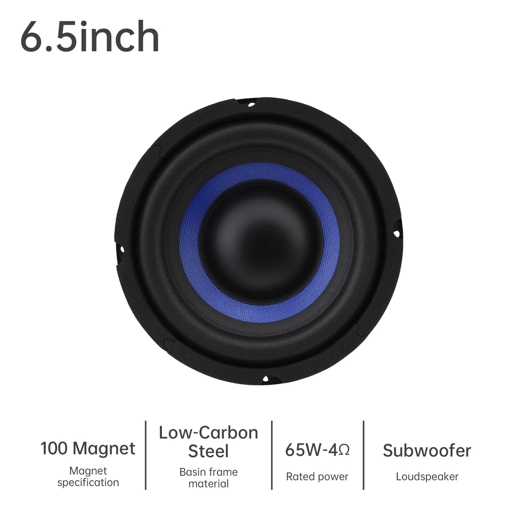 1pc 5/6.5/8/10 Inch Bass Loudspeaker Woofer Speaker for Car Audio/Home Theaters,Wide Frequency Response Car Audio Stereo Speaker