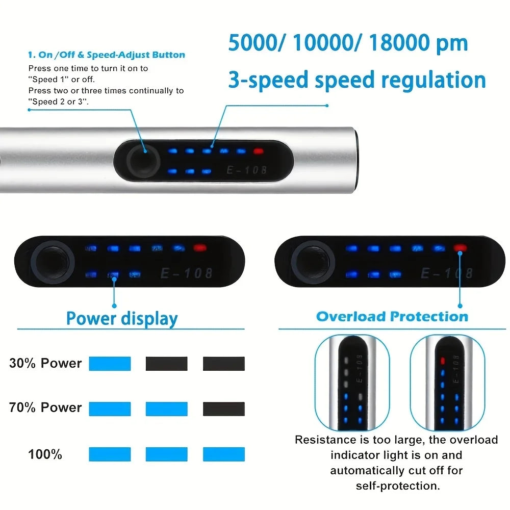 JANGKLIFE USB Cordless Rotary Tool Kit Woodworking Engraving Pen DIY For Jewelry Metal Glass Mini Wireless Drill