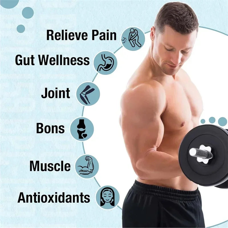 BPC-159 Peptide Capsules - Post-Workout Recovery, Relieve Muscle Soreness, for Bone and Joint Health, Sports Nutrition Diet