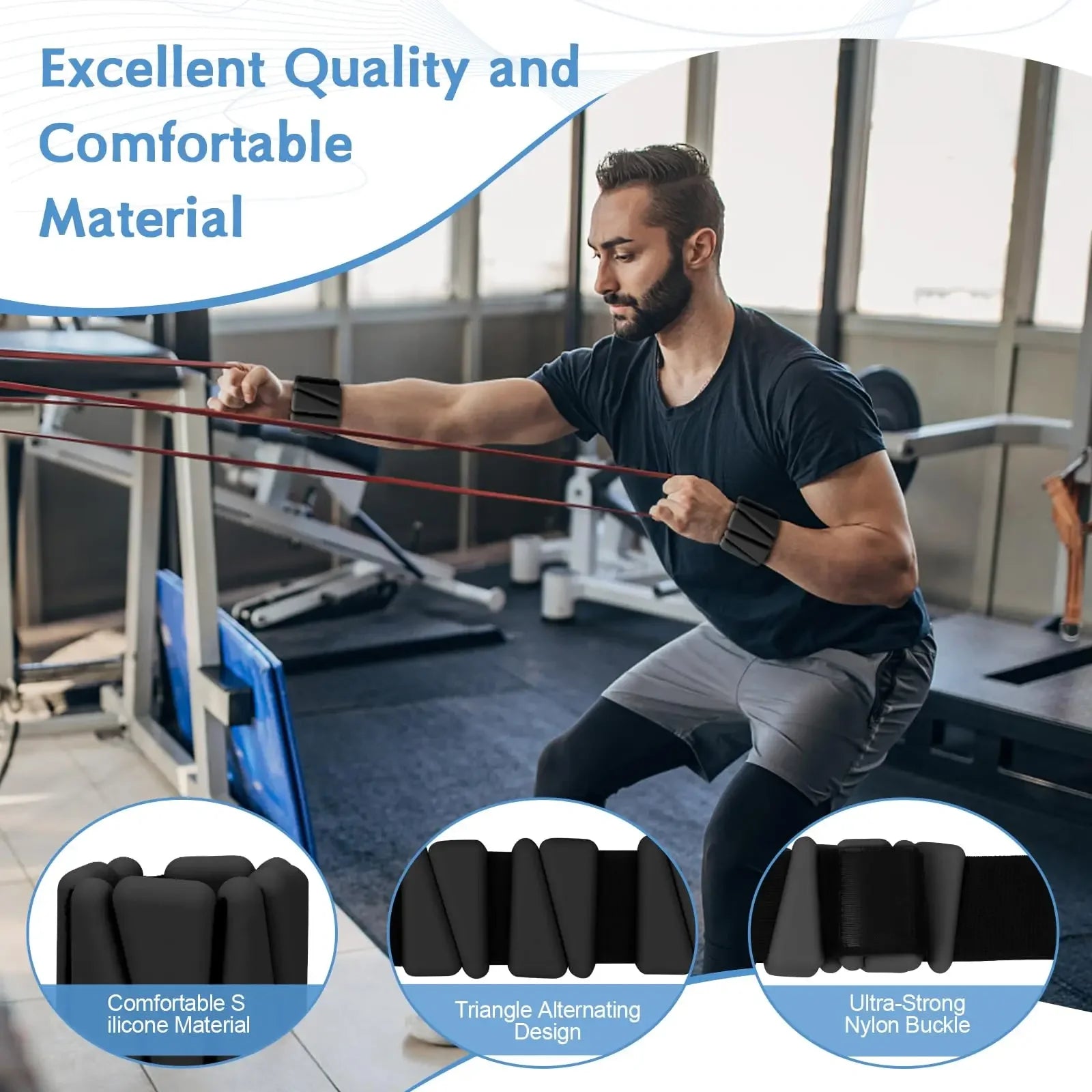 Pilates Weight Bangles Wrist & Ankle Weights for Women les - Set of 2, 1LB/ 2LB Each