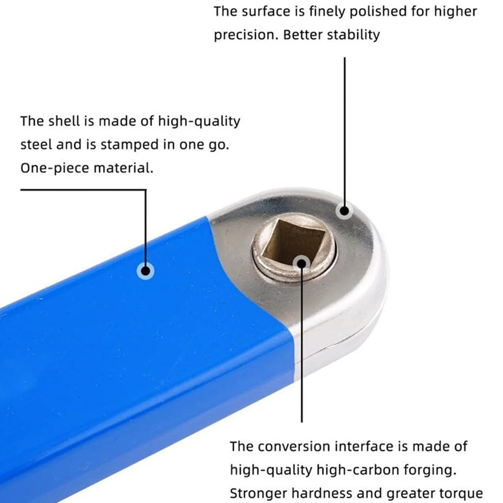 Extension Ratchet Wrench 15-inch Extension Wrench 3/8" Offset Impact-Ready Socket Wrench Tools Versatile Square Drive Adapters