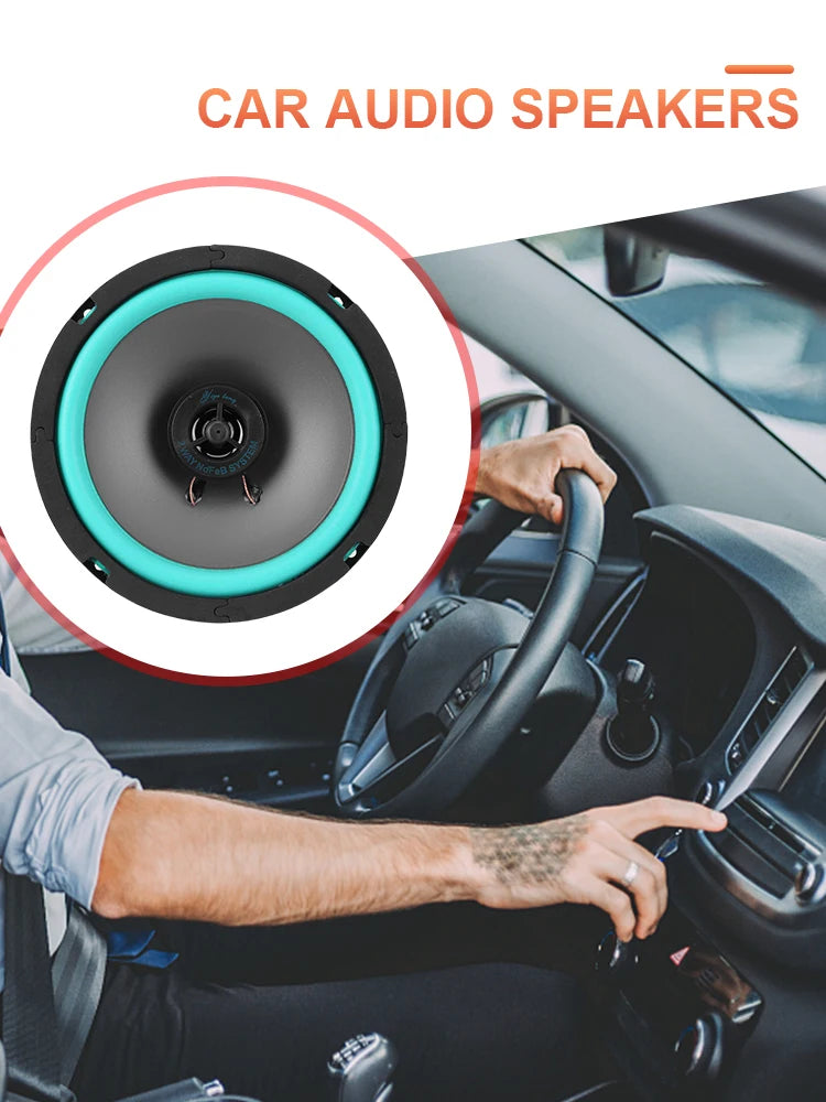 4/5/6.5 Inch Universal Car Speaker 100W/160W HiFi Coaxial Subwoofer 12V Full Range Speaker Sensitivity 92dB Car Subwoofer Stereo