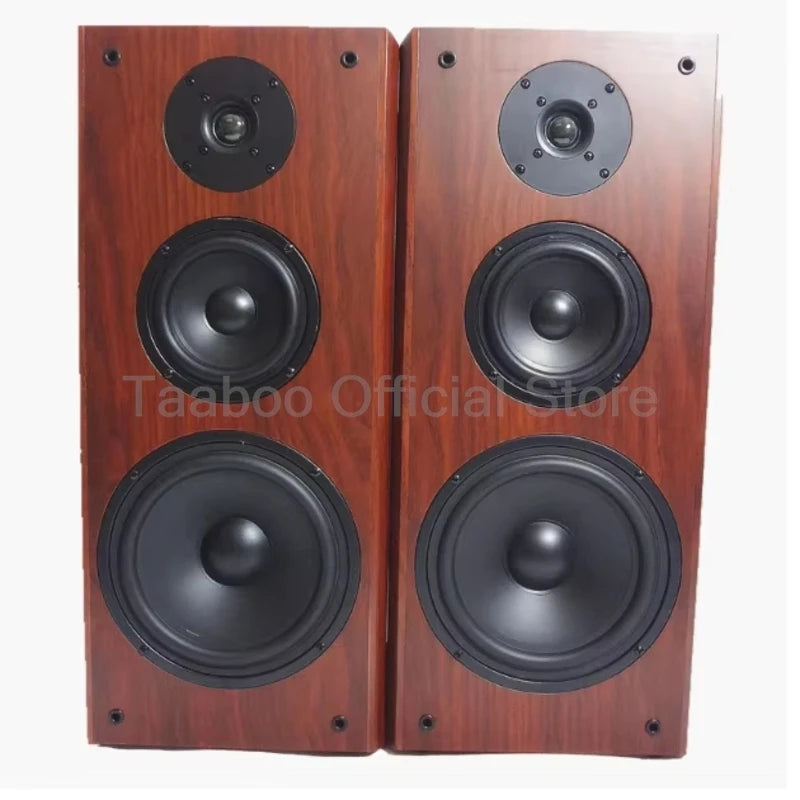 130W-300W Bookshelf Speaker 8 Inch Three-Way Passive Sound Box 8ohm Wooden Loud Speakers HiFi Front Audio For Home Theater DJ