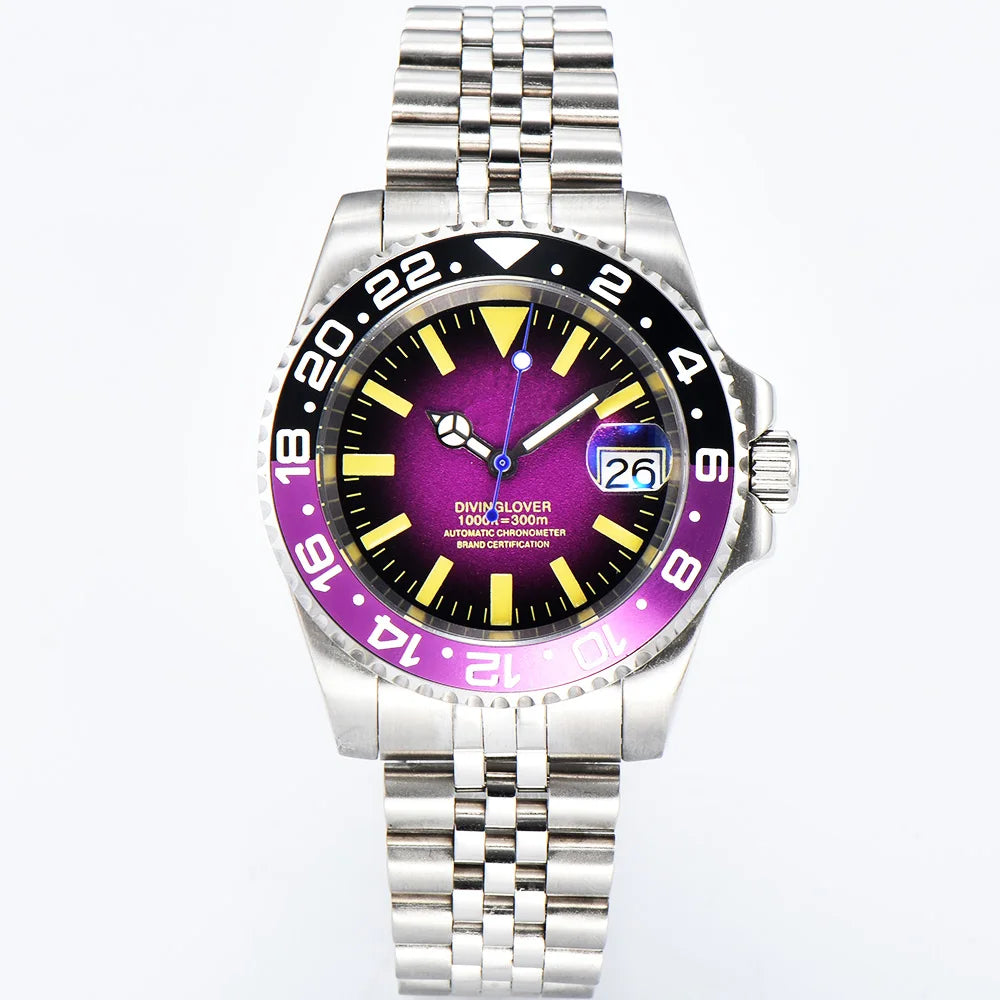 Luxury NH35 Watch 40mm Diver Men's Mechanical Watch Sapphire Glass Automatic Watch NH35 Stainless Steel Watch for men