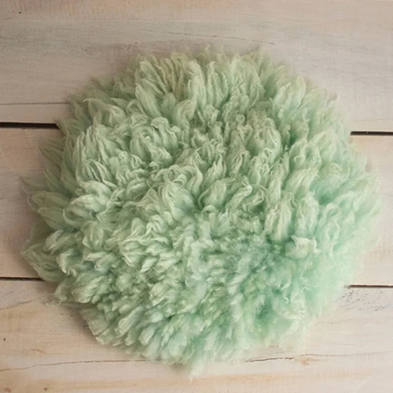 Flokati 100% Wool Blanket Mats Baby Photography Props Newborn Wrap Backdrop Prop for Newborns Photo Shoot Fotografia Accessories