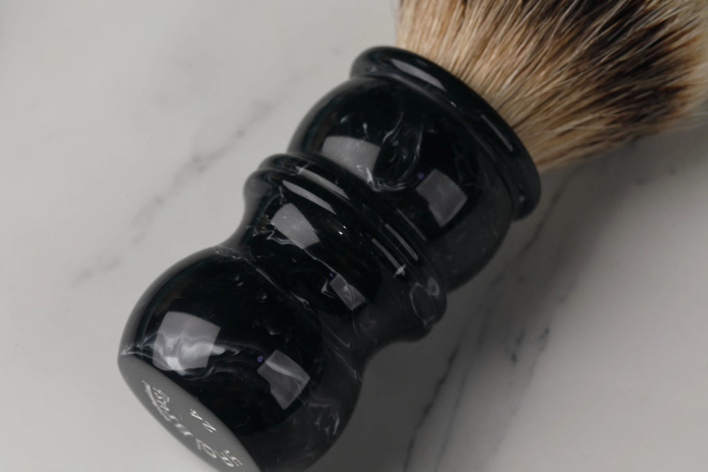 Yaqi 24MM Mens Shaving Brush Silvertip Badger Hair Facial Beard Cleaning Appliance Shave Tool