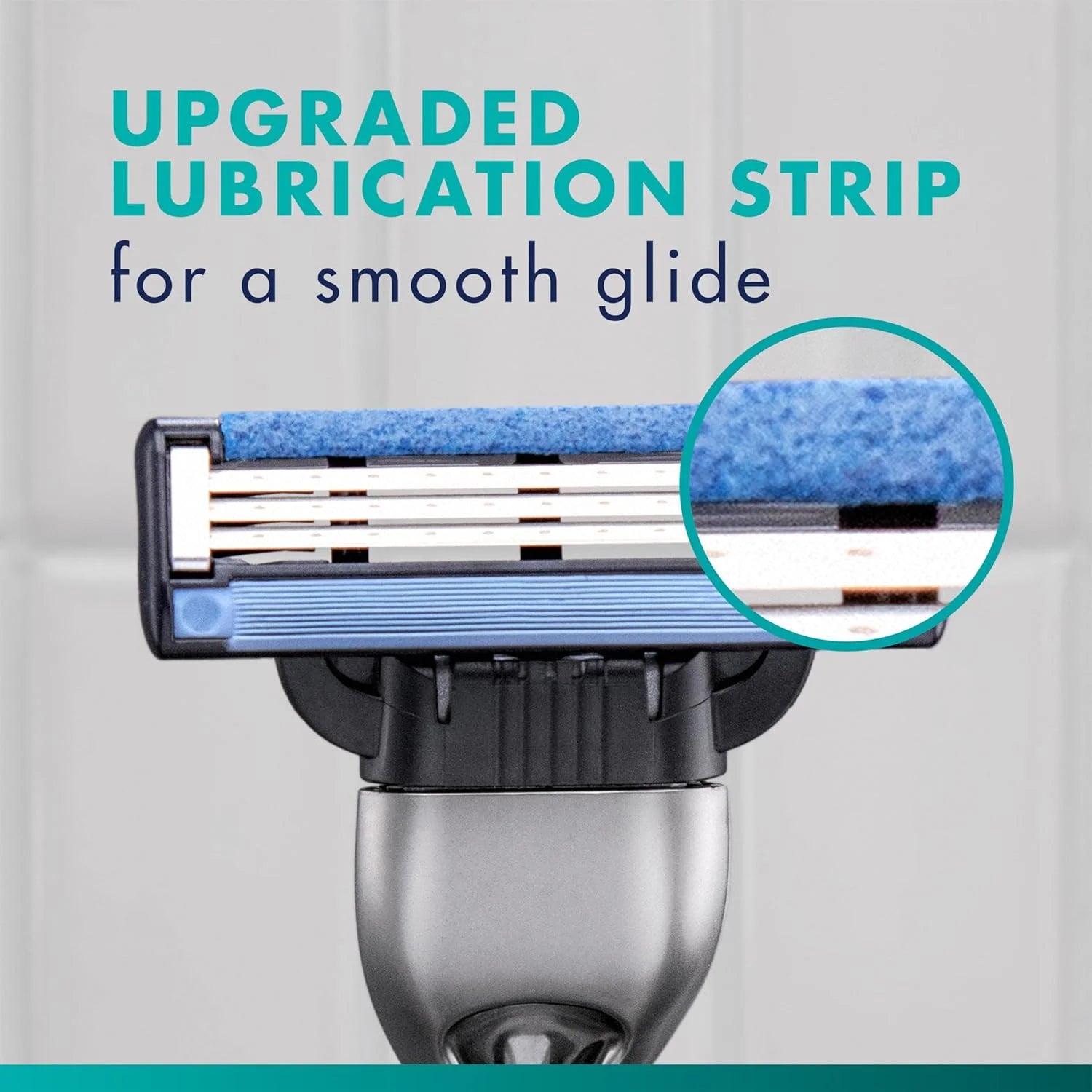 Gillette Mach3 Shaving Razor for Men,1 Razor Gillette 3-Blade Handle for Men’s Grooming,5 Razor Blade Refills,Lubrication Strip