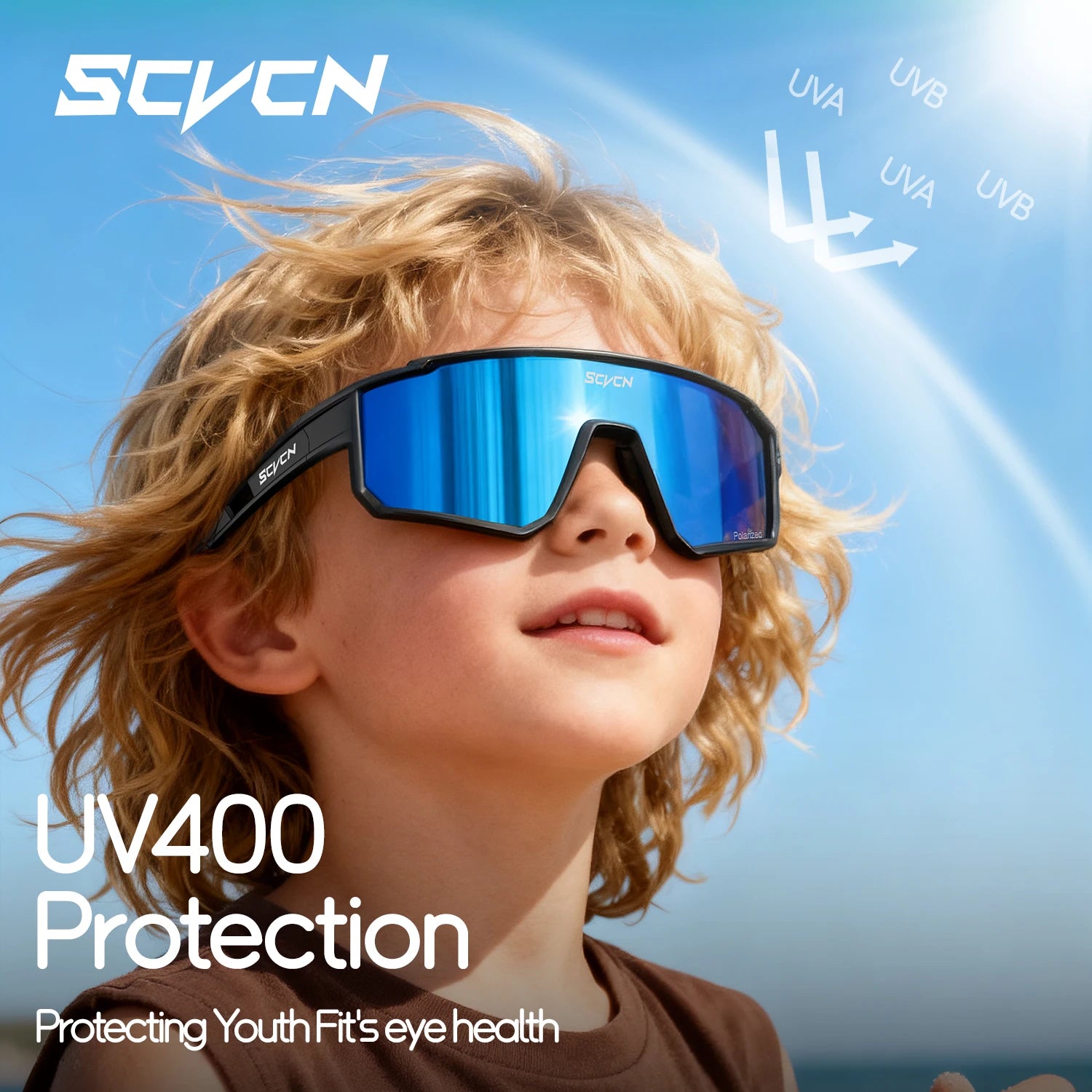 SCVCN New Photochromic Children Cycling Glasses Outdoor Sports Sunglasses Kids Road Bikes Cycling Eyewear UV400 Fashion Goggles