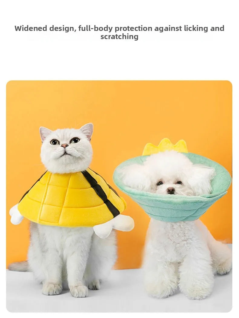 Pet Elizabethan Collar  Spay Neck Bracelet Waterproof Anti-Lick Small Medium Dog Bite Protection Head Cover Hipidog