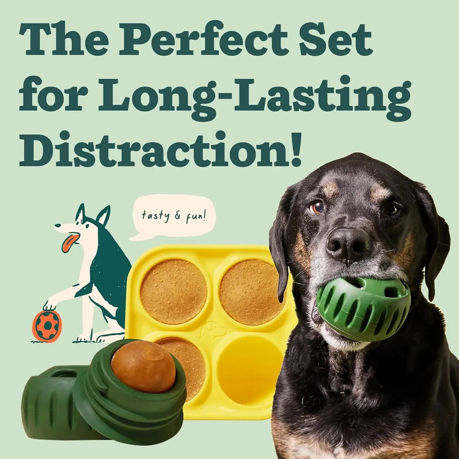 Chew Proof Interactive Dog Toys Silicone Dog Treat Molds Pupsicle Frozen Treat Maker Summer Cooling for Large Breed Dogs