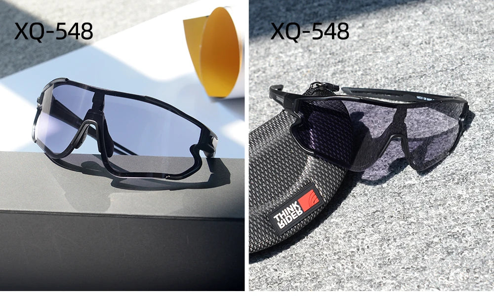 ThinkRider Bike Photochromic Cycling Glasses Bicycle Glasses Sports Men's Sunglasses MTB Road Cycling Eyewear Protection Goggles