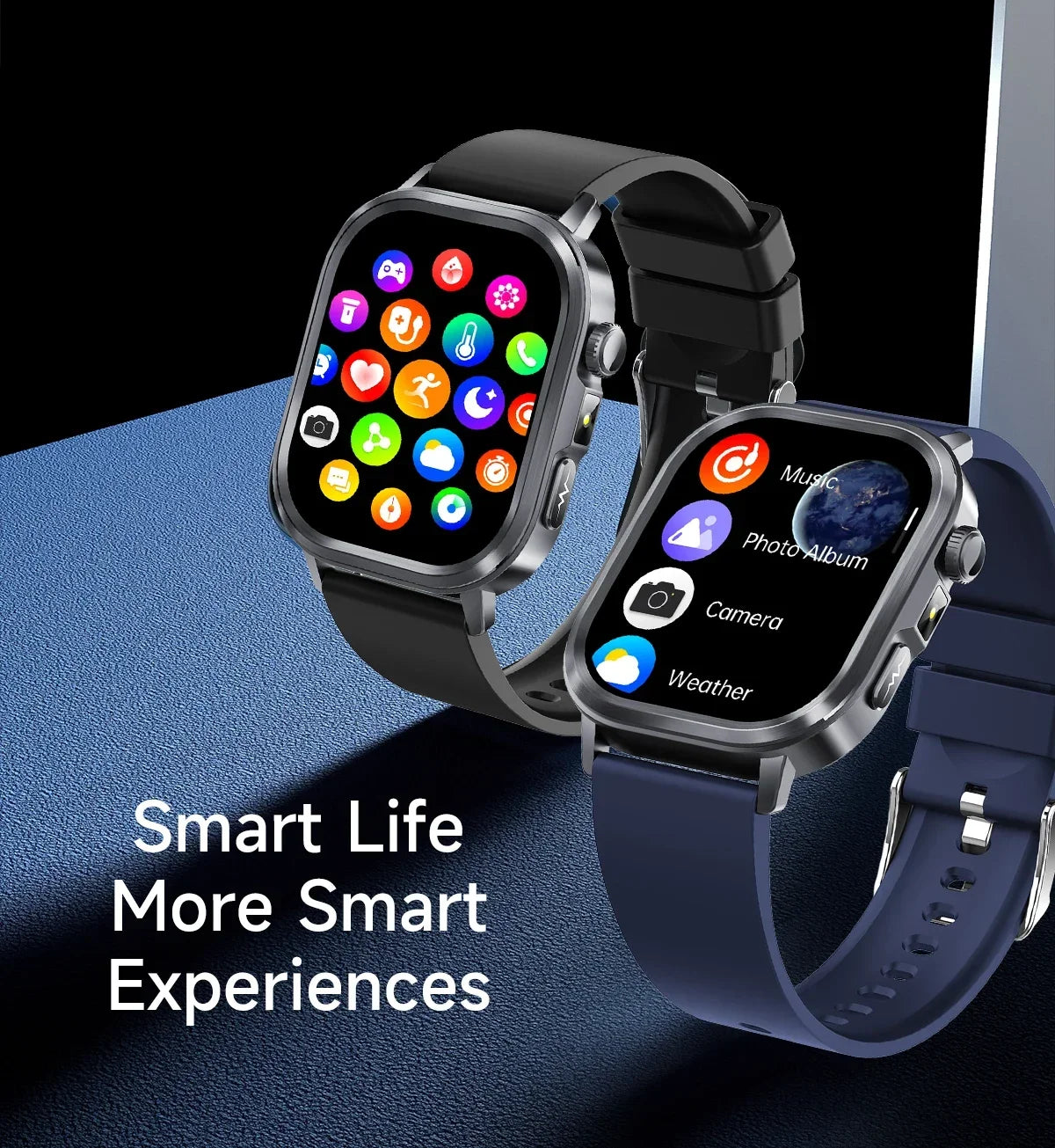 New Accurate Blood Pressure Smart Watch Uric Acid ECG+PPG Blood Oxygen Body Analysis Body Fat LED Flashlight smart watches 2025