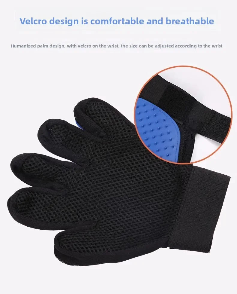 Pet Hair Glove Comb Pet Dog Cat Grooming Cleaning Glove Deshedding Hair remover Massage Brush Animal Supplies Cat Accessoies