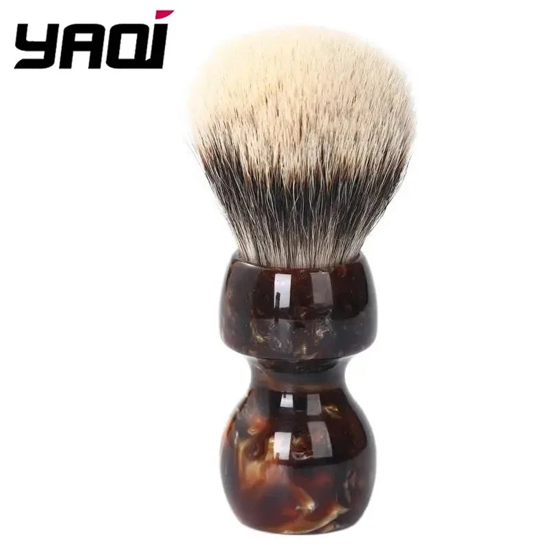 YAQI Caramel 26MM Two Band Badger Hair Men Wet Shaving Brush Shaving Brush For Men Shaving Foam Brush