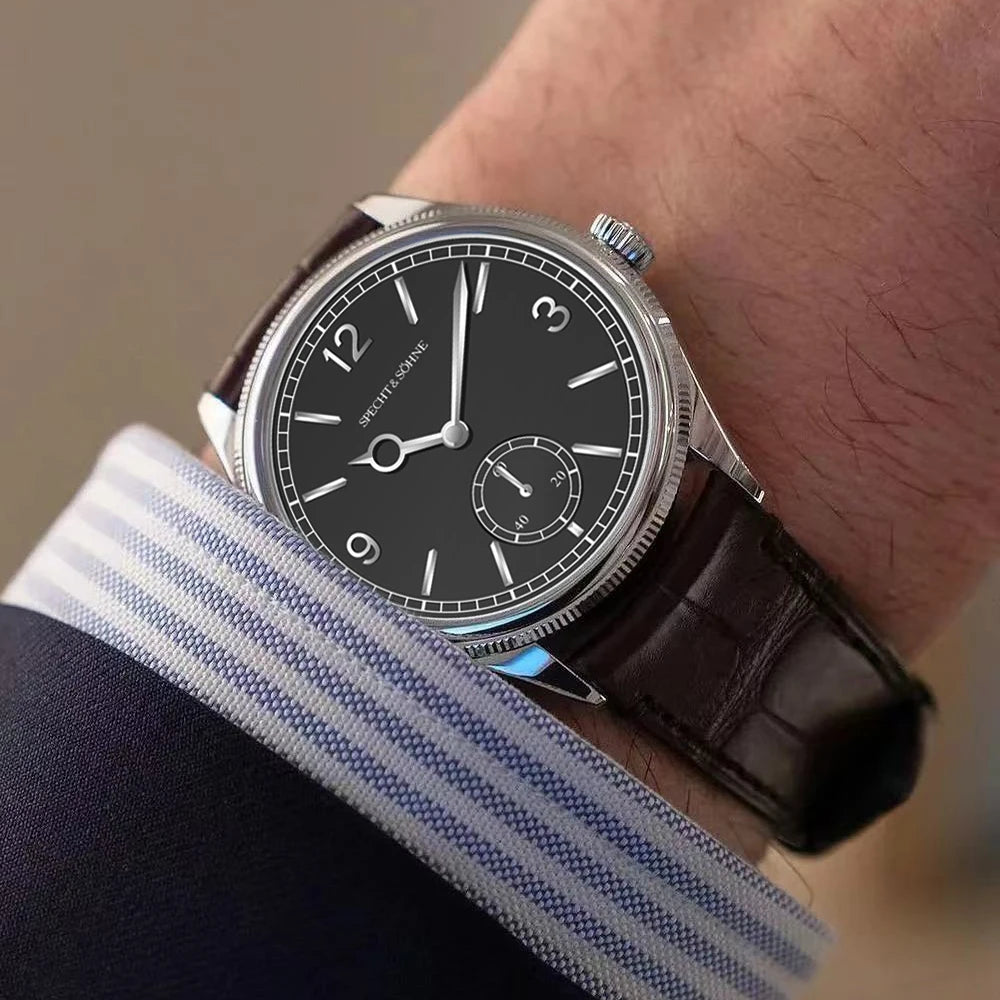 New Fashion Specht & Söhne 38.5MM Mechanical Watches For Men Seagull Movt Sapphire Crystal Business Watch Relogio Masculino