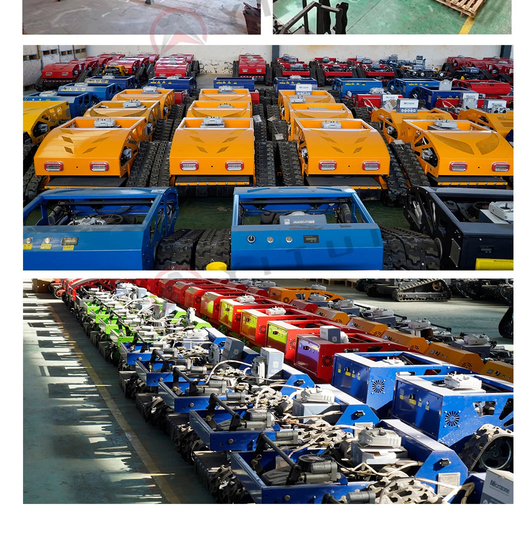 Personalized Customized Ce Epa All Terrain Lawn Mowing Robot With Rubber Tracks And Multi Functional Remote Control