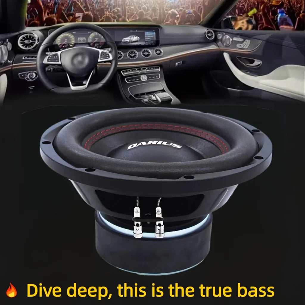 8Inch，10Inch，12Inch，1200Wattage Maximum Power Car Audio System，Double4Ohm Car Subwoofer，Subwoofer