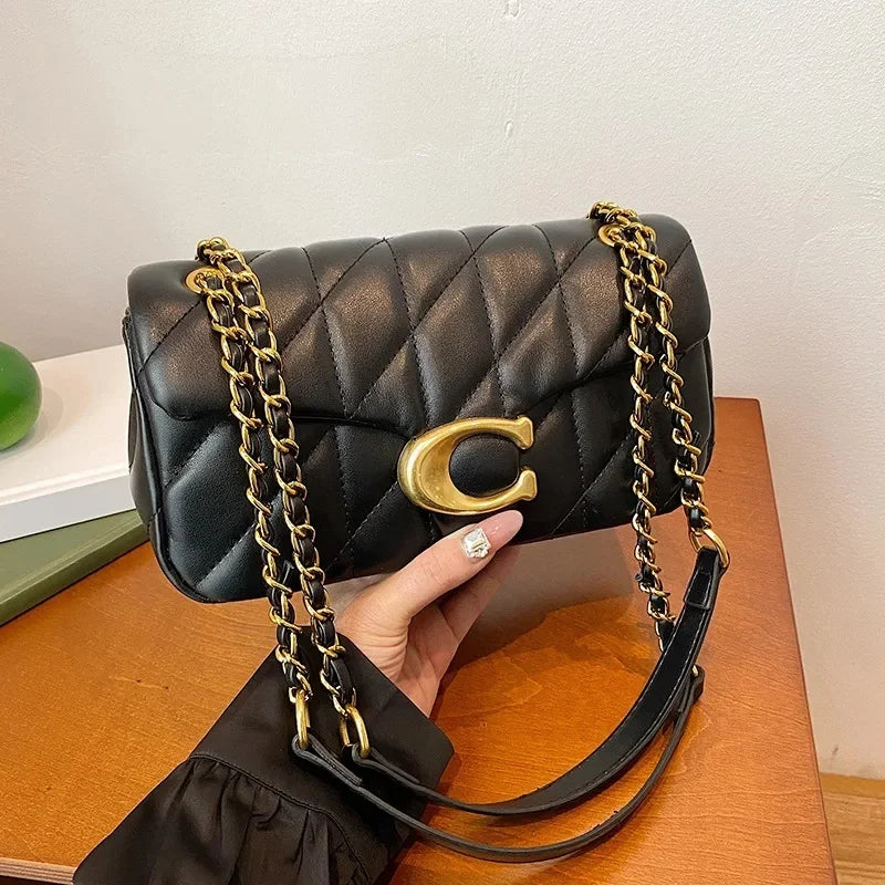 Advanced Chain Diamond Grid Bag, High-quality Women's Small Bag, Small Fragrant Style Crossbody Bag, New Bag, Shoulder Bag