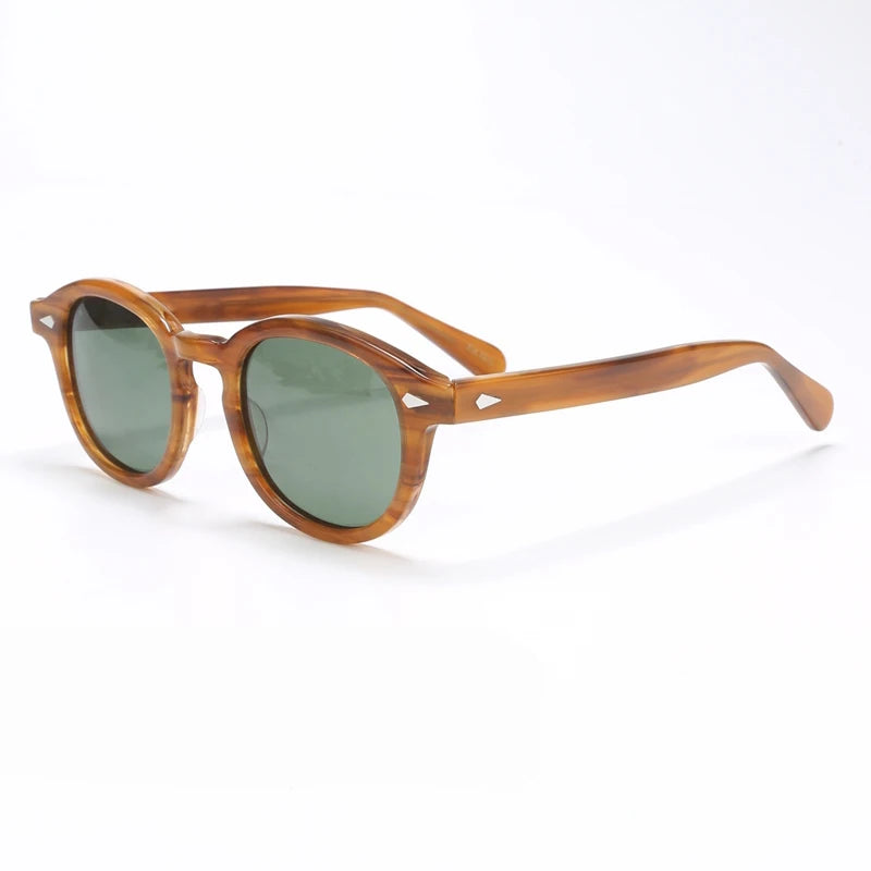 Polarized Sunglasses Men Brand Johnny Depp Sun Glasses Lens Woman Luxury Vintage Acetate Driver's Shade