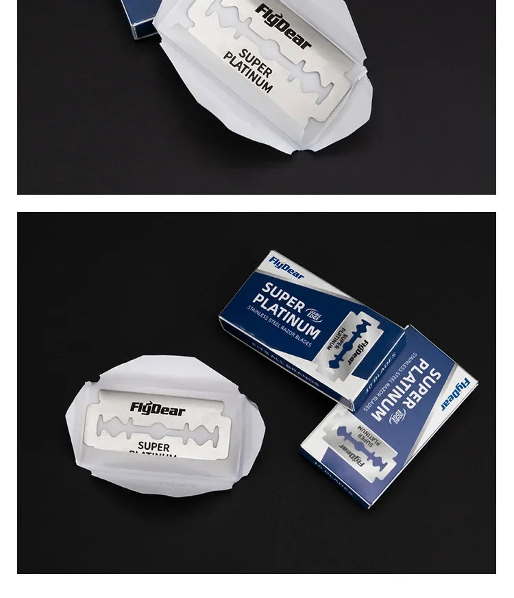 1/3/5pcs Professional Manual Shaver Straight Edge Stainless Steel Barber Razor Men Folding Shaving Shave Beard Cutter With Blade
