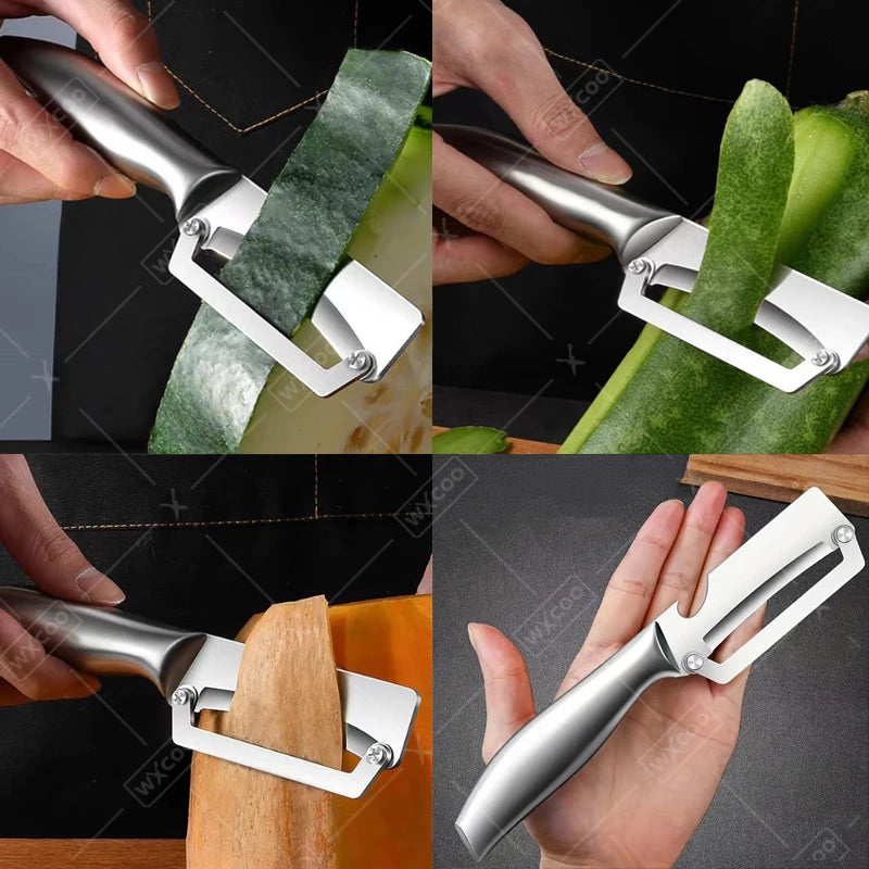 Stainless Steel Kitchen Peeler Vegetables Fruit Peeler Non-slip handle for Household Pumpkins Vegetables Peeling Kitchen Tools