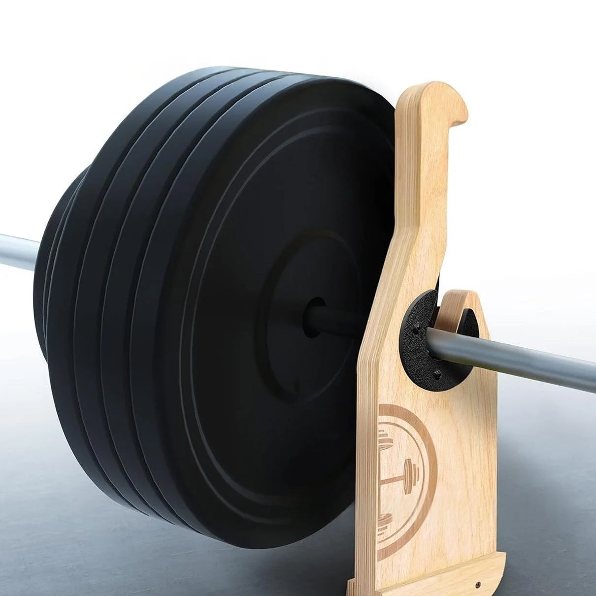 Support Bois Haltères Deadlift Chargement Barre