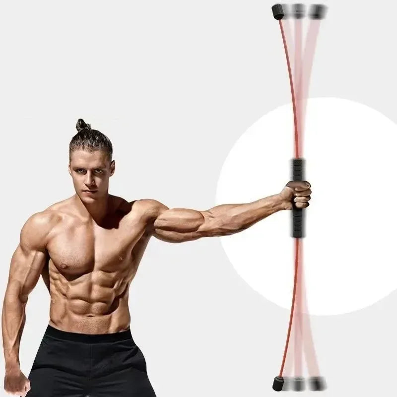 Multi-Function Training Stick Lose Weight Muscle Training Tremor Rod Gym Fitness Exercise Equipment Detachable Elastic Rod Stick