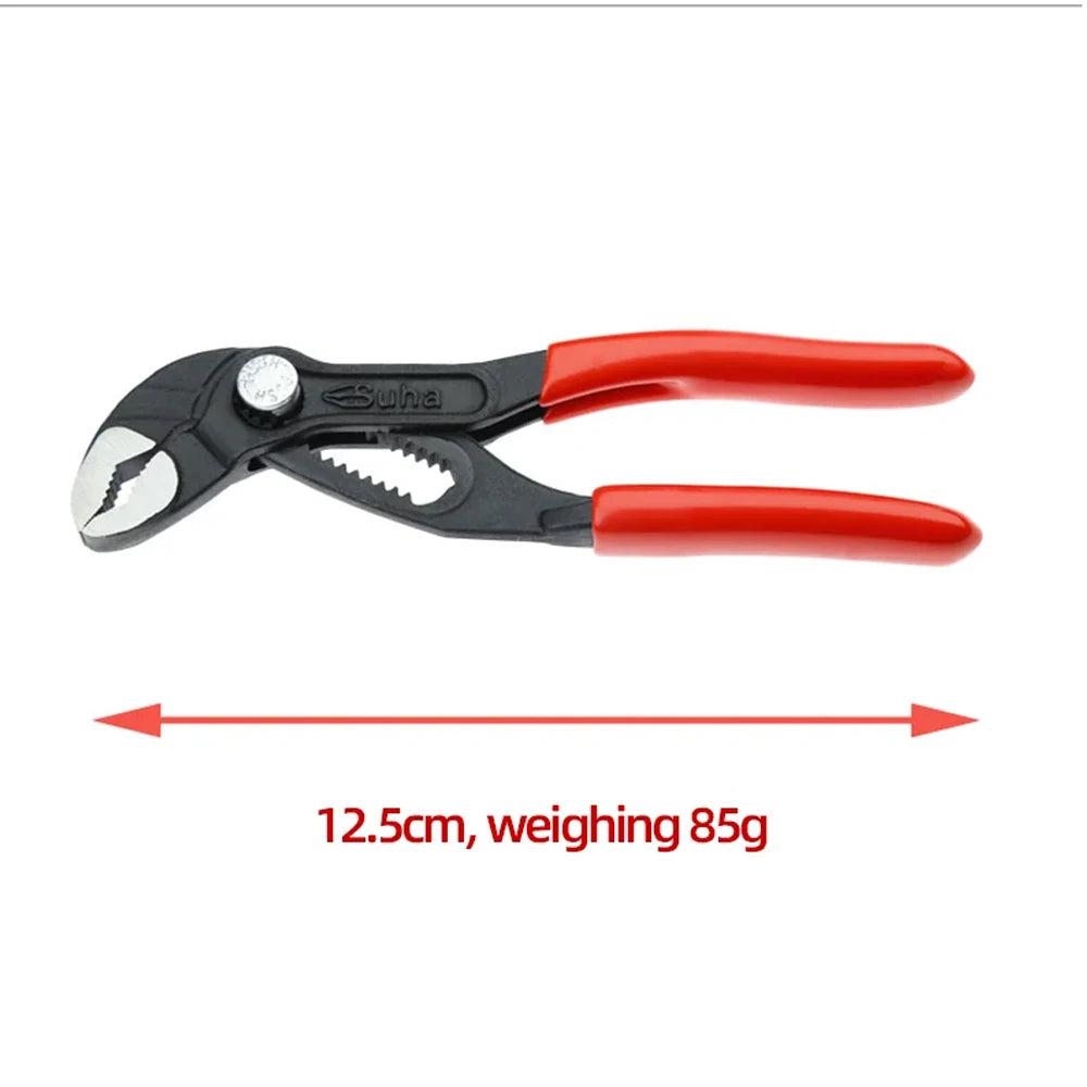 Pintudy Portable 5inch Mini Adjustable Stenciled Crescent Wrench Small Pipe Pliers Multi Functional Shifting Spanner Pump Clamp