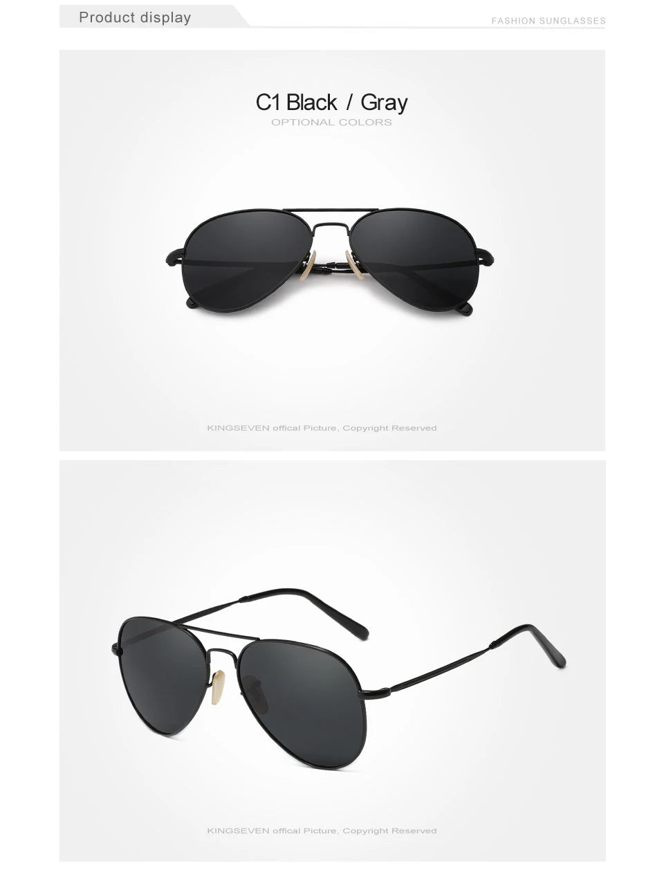 KINGSEVEN Pilot Men Sunglasses Polarized Large Frame UV400 Glasses Women Retro Luxury Driving Causal Fashion Outdoor Eyewear