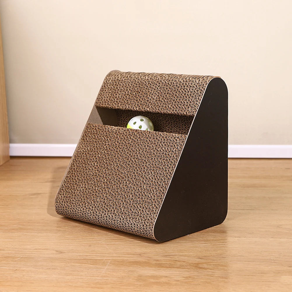 Cat Scratching Board Protect Furniture Ramps Cat Scratching Posts With Rotating Ball Sturdy Relieves Cat Stress Toy For Pet Cat