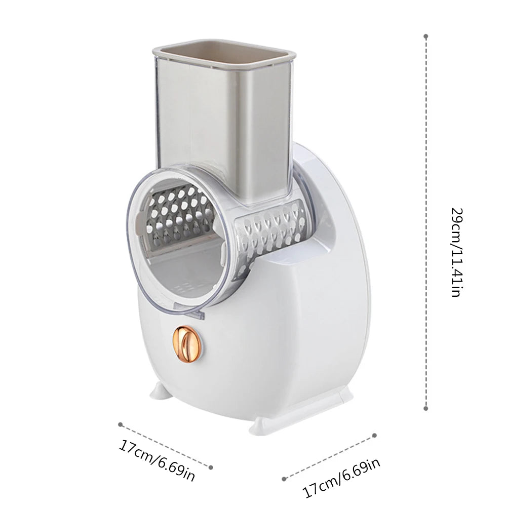 Electric Potato Chopper Household Gadgets 3-in-1 Multifunctional Potato Shredder Carrot Cheese Rechargeable Kitchen Accessories