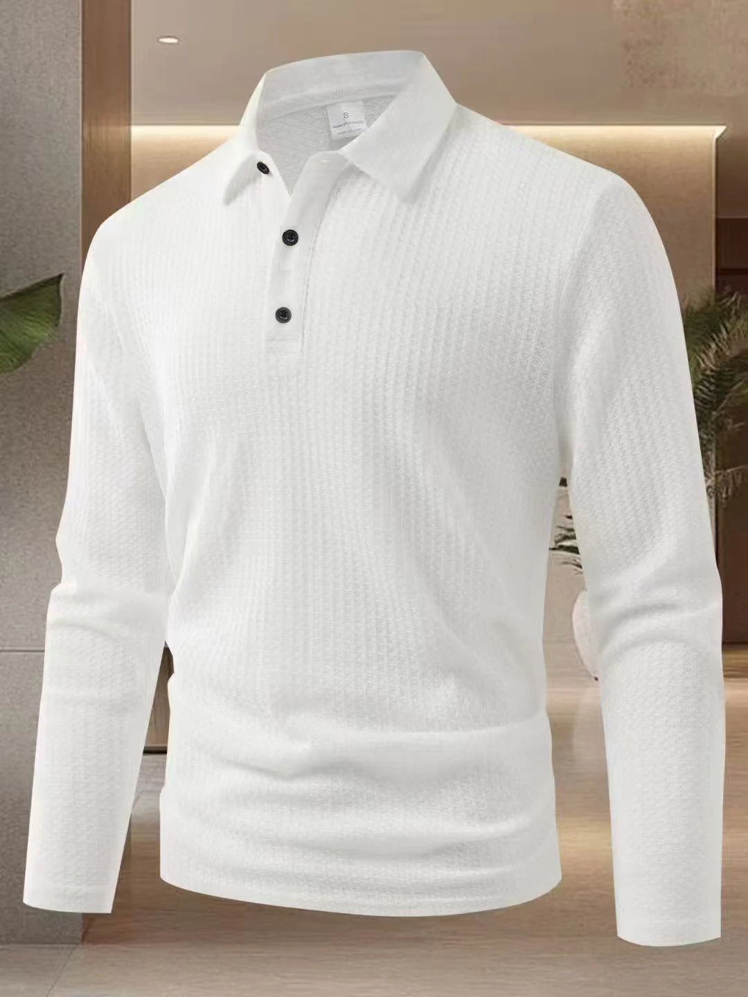 2026 New Men's Business Casual Long Sleeve Polo T-shirt Summer Comfortable Breathable Top male fFormal Occasions