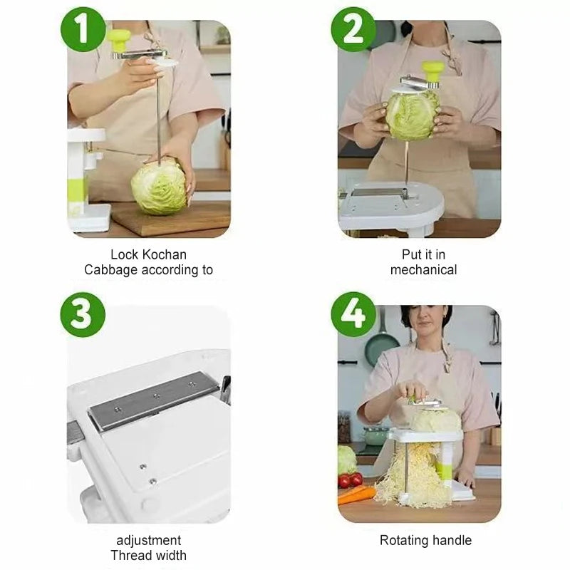 Cabbage Graters Vegetable Cutter Home Hand-cranked Shredder Slicer Manual Lettuce Shraded Knife Sauerkraut Cutter Kitchen Gadget