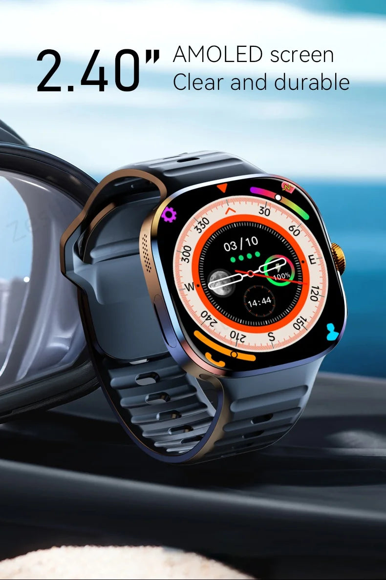 Original M99 Smartwatch with 2.4 Inch AMOLED Screen 4G/5G SIM Card Slot GPS WiFi 190° Rotating Camera Android 10.0 Gaming Watch